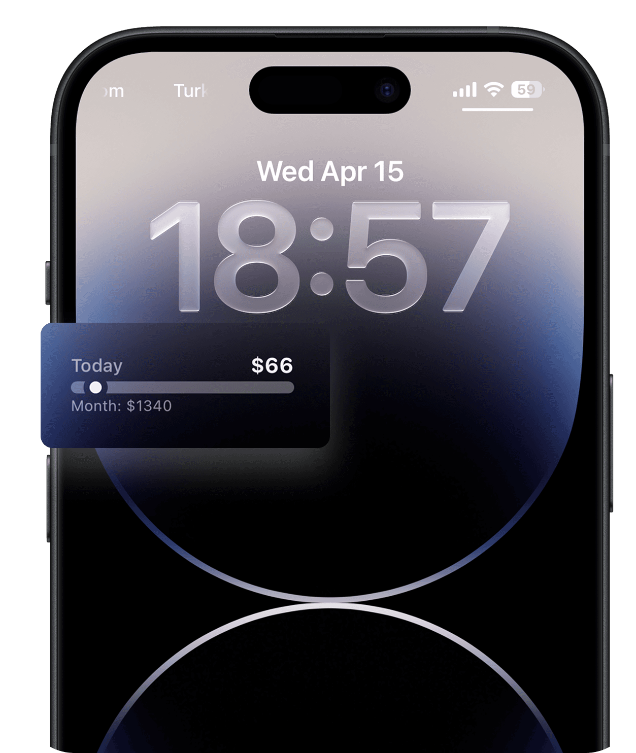 Lock screen widget